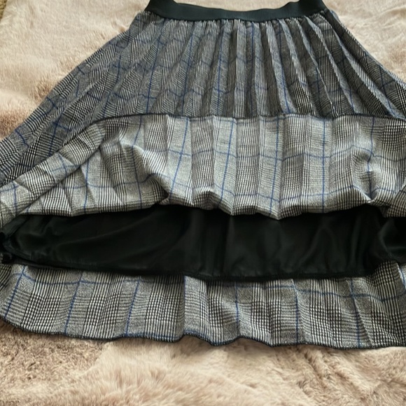 METROWEAR CHECKED MAXI PLEATED SKIRT SIZE S - Picture 3 of 8